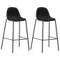 Preview: Barhocker 2 Stk. Schwarz Stoff