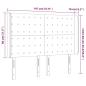 Preview: Kopfteil mit Ohren Creme 147x16x118/128 cm Kunstleder