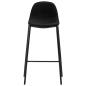 Preview: Barhocker 6 Stk. Schwarz Stoff