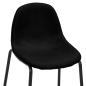 Preview: Barhocker 6 Stk. Schwarz Stoff