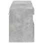 Preview: TV-Wandschrank mit LED-Leuchten Betongrau 100x30x40 cm