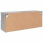 Preview: TV-Wandschrank mit LED-Leuchten Betongrau 100x30x40 cm
