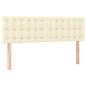 Preview: Kopfteile 2 Stk. Creme 72x5x78/88 cm Kunstleder