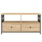 Preview: TV-Schrank Sonoma-Eiche 90x33x45 cm Holzwerkstoff & Eisen