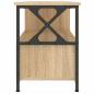 Preview: TV-Schrank Sonoma-Eiche 90x33x45 cm Holzwerkstoff & Eisen