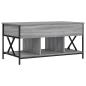 Preview: Couchtisch Grau Sonoma 100x55x50 cm Holzwerkstoff und Metall
