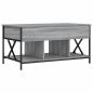Preview: Couchtisch Grau Sonoma 100x55x50 cm Holzwerkstoff und Metall