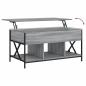 Preview: Couchtisch Grau Sonoma 100x55x50 cm Holzwerkstoff und Metall