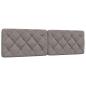Preview: Bett mit Matratze Taupe 200x200 cm Stoff