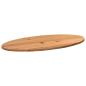 Preview: ARDEBO.de - Tischplatte Hellbraun 200x100x4 cm Massivholz Eiche Oval