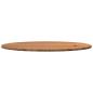 Preview: Tischplatte Hellbraun 200x100x4 cm Massivholz Eiche Oval