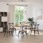 Preview: Esstisch Hellbraun 200x100x74 cm Massivholz Eiche Oval