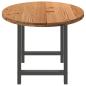 Preview: Esstisch Hellbraun 200x100x74 cm Massivholz Eiche Oval