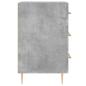 Preview: Nachttisch Betongrau 40x40x66 cm Holzwerkstoff