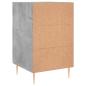 Preview: Nachttisch Betongrau 40x40x66 cm Holzwerkstoff