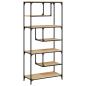 Preview: Bücherregal Sonoma-Eiche 81x36x176 cm Holzwerkstoff