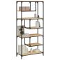 Preview: Bücherregal Sonoma-Eiche 81x36x176 cm Holzwerkstoff