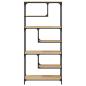 Preview: Bücherregal Sonoma-Eiche 81x36x176 cm Holzwerkstoff