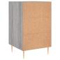 Preview: Nachttisch Grau Sonoma 40x40x66 cm Holzwerkstoff