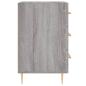 Preview: Nachttisch Grau Sonoma 40x40x66 cm Holzwerkstoff