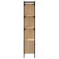 Preview: Bücherregal mit Tür Sonoma-Eiche 44,5x30x154,5 cm Holzwerkstoff