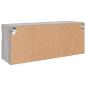 Preview: TV-Wandschrank mit LED-Leuchten Grau Sonoma 100x30x40 cm