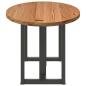 Preview: Esstisch Hellbraun 200x100x74 cm Massivholz Eiche Oval