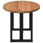 Preview: Esstisch Hellbraun 200x100x74 cm Massivholz Eiche Oval