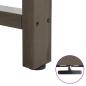 Preview: Esstisch Hellbraun 200x100x74 cm Massivholz Eiche Oval