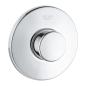 Preview: ARDEBO.de GROHE Pneumatik-Betätigung, Druckknopfbetätigung mit Rosette Ø 100 mm, ohne Abdeckplatte, chrom (37060000)