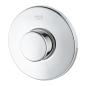 Preview: GROHE Pneumatik-Betätigung, Druckknopfbetätigung mit Rosette Ø 100 mm, ohne Abdeckplatte, chrom (37060000)