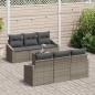 Preview: Garten-Sofa-Set mit Kissen 7 pcs Grau 55 x 55 x 37 cm