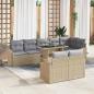 Preview: ARDEBO.de - Garten-Sofa-Set 9 pcs Beige und Hellgrau 100 x 55 x 73 cm