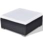 Preview: 6-tlg. Garten-Lounge-Set mit Kissen Poly Rattan Schwarz