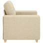 Preview: Sofa-Sessel Creme 60 cm Stoff