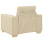 Preview: Sofa-Sessel Creme 60 cm Stoff