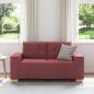 Preview: Loveseat-Sofa Weinrot 120 cm Stoff