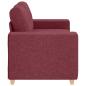Preview: Loveseat-Sofa Weinrot 120 cm Stoff