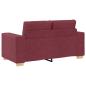 Preview: Loveseat-Sofa Weinrot 120 cm Stoff