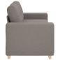 Preview: Loveseat-Sofa Taupe 140 cm Stoff