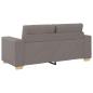 Preview: Loveseat-Sofa Taupe 140 cm Stoff