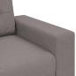 Preview: Loveseat-Sofa Taupe 140 cm Stoff