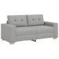 Preview: Loveseat-Sofa Wolkengrau 140 cm Stoff
