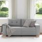 Preview: Loveseat-Sofa Wolkengrau 140 cm Stoff