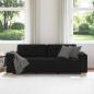 Preview: 3-Sitzer-Sofa Schwarz 180 cm Stoff