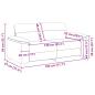 Preview: 2-Sitzer-Sofa Grau 140 cm Kunstleder