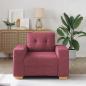 Preview: Sofa-Sessel Weinrot 60 cm Stoff