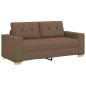 Preview: ARDEBO.de - Loveseat-Sofa Braun 140 cm Stoff
