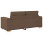 Preview: Loveseat-Sofa Braun 140 cm Stoff