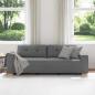 Preview: 3-Sitzer-Sofa Dunkelgrau 180 cm Stoff